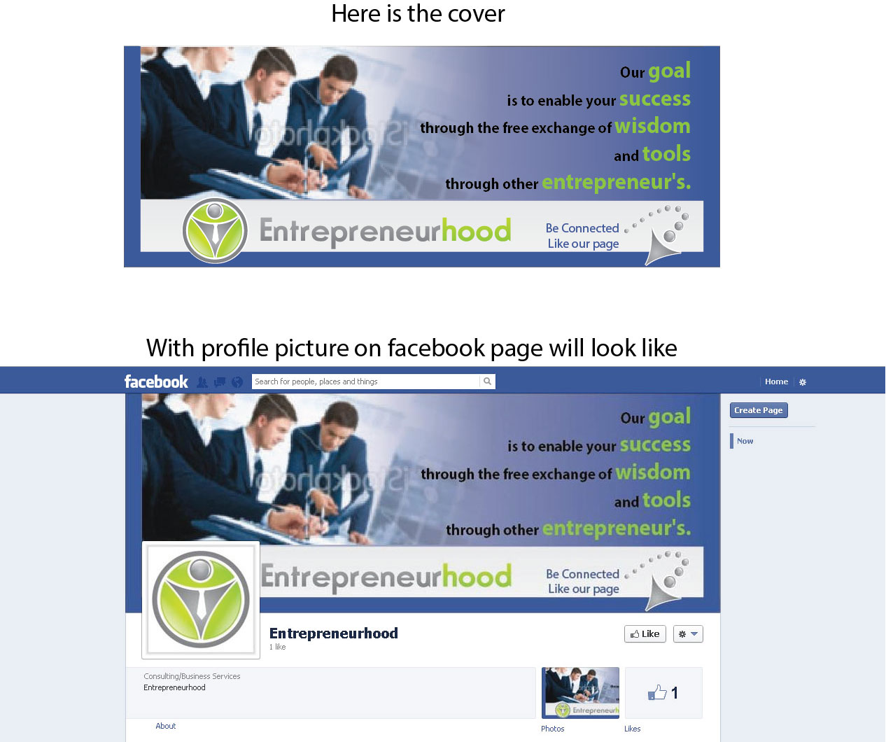 Facebook-Design von Alexandra für Entrepreneurhood | Design #1469167