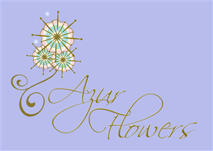 Logo Design by Dawn Larder for Azur Flowers | Design: #5257049
