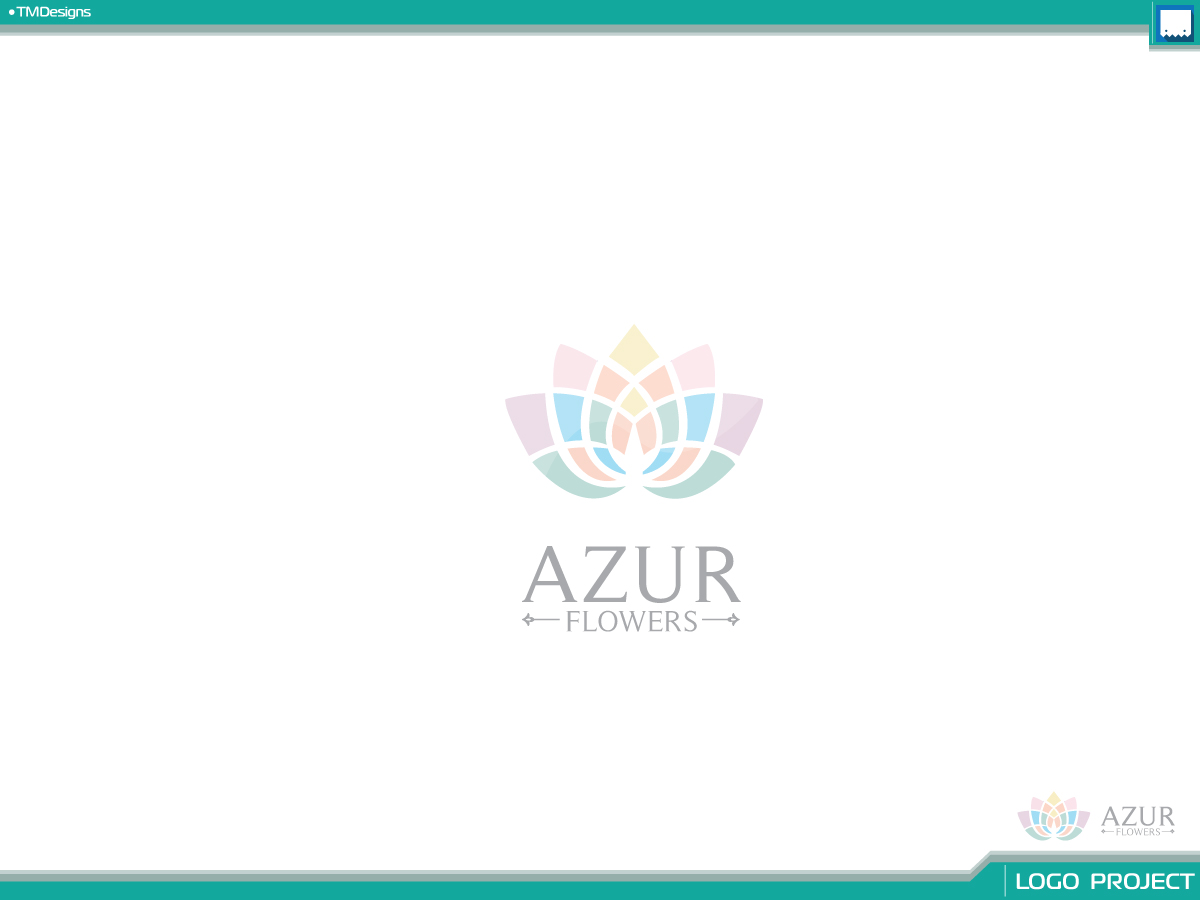 Logo Design by ARTMD for Azur Flowers | Design #5314428