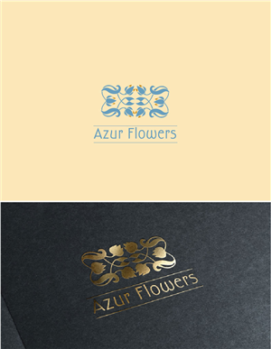 Azur Flowers | Logo Design by Birdcage