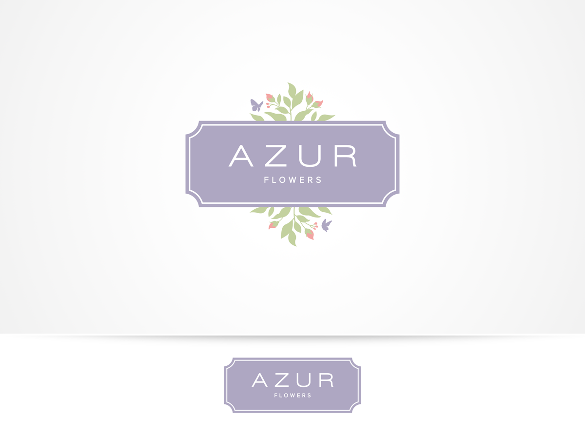 Logo Design by aftrmidnite for Azur Flowers | Design #5303704
