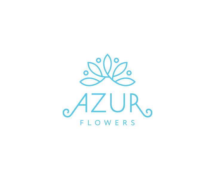 Logo Design by Greedin for Azur Flowers | Design #5320642