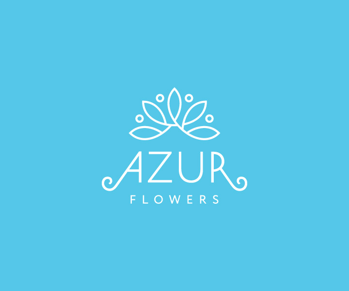 Logo Design by Greedin for Azur Flowers | Design #5320645