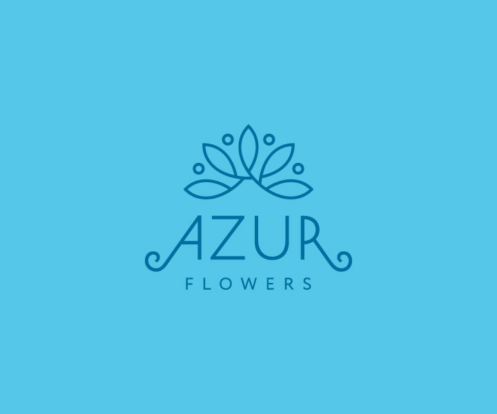 Logo Design by Greedin for Azur Flowers | Design #5320647