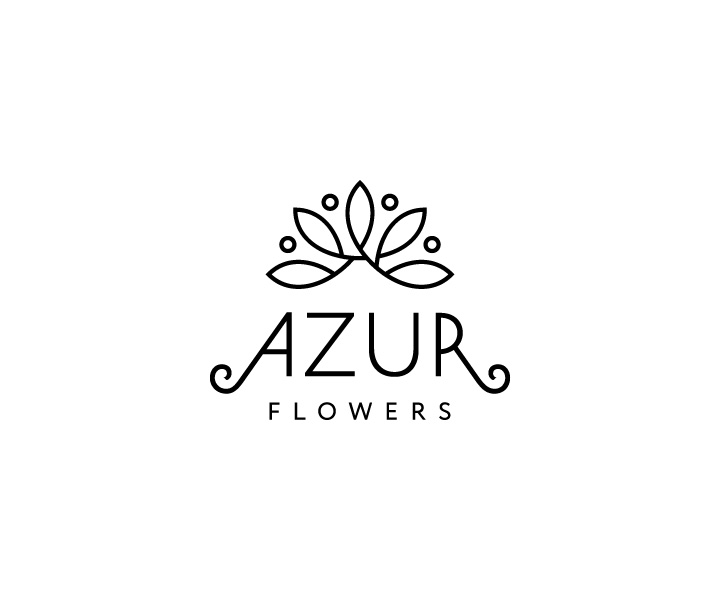 Logo Design by Greedin for Azur Flowers | Design #5320753