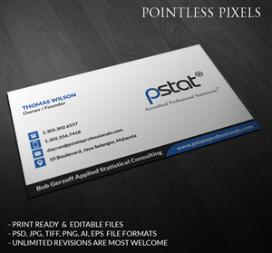 Business Card Design by Pointless Pixels India for this project | Design: #5236031