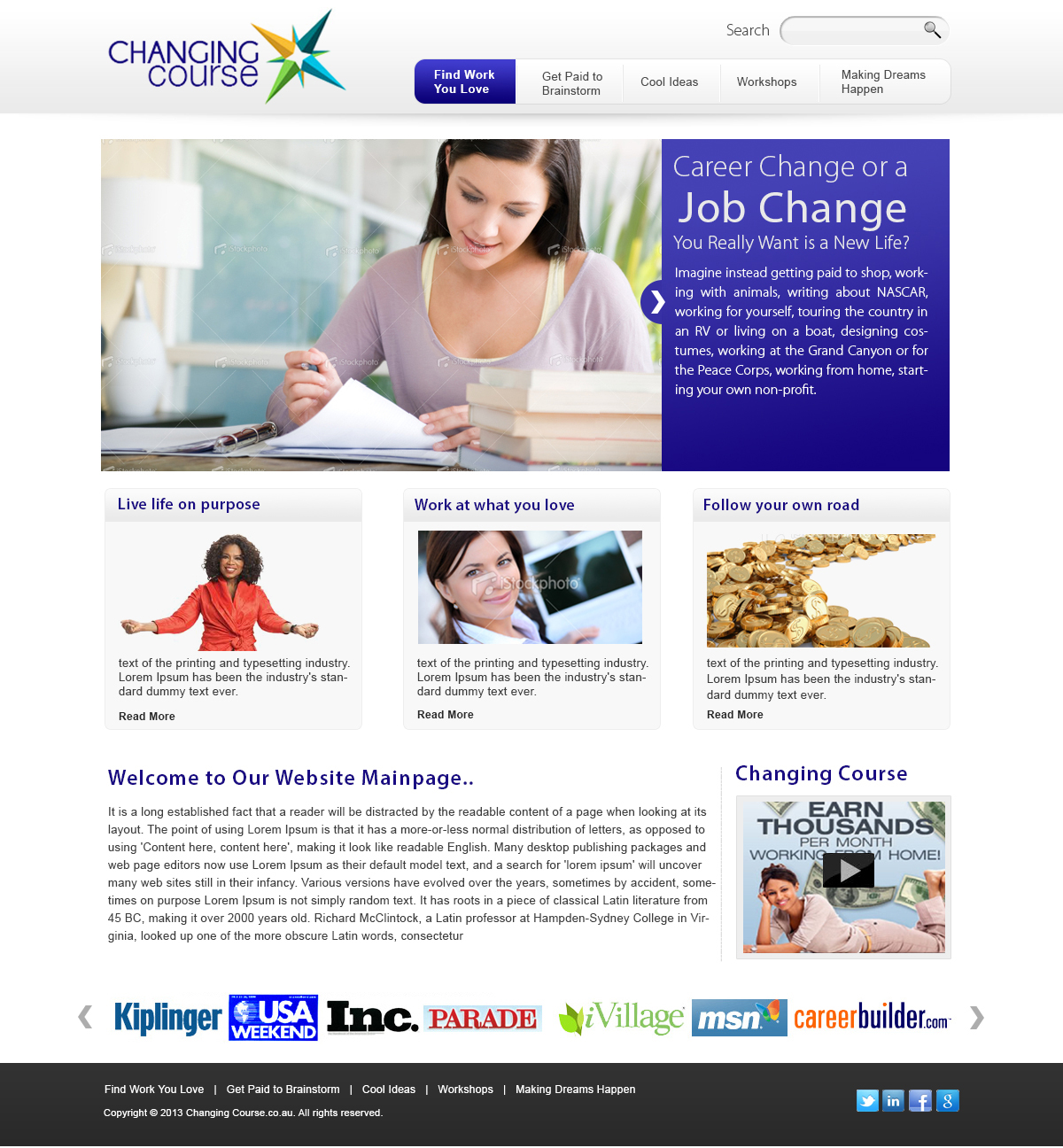 Wordpress Design by webxvision for AnswersWanted Inc | Design #1495096