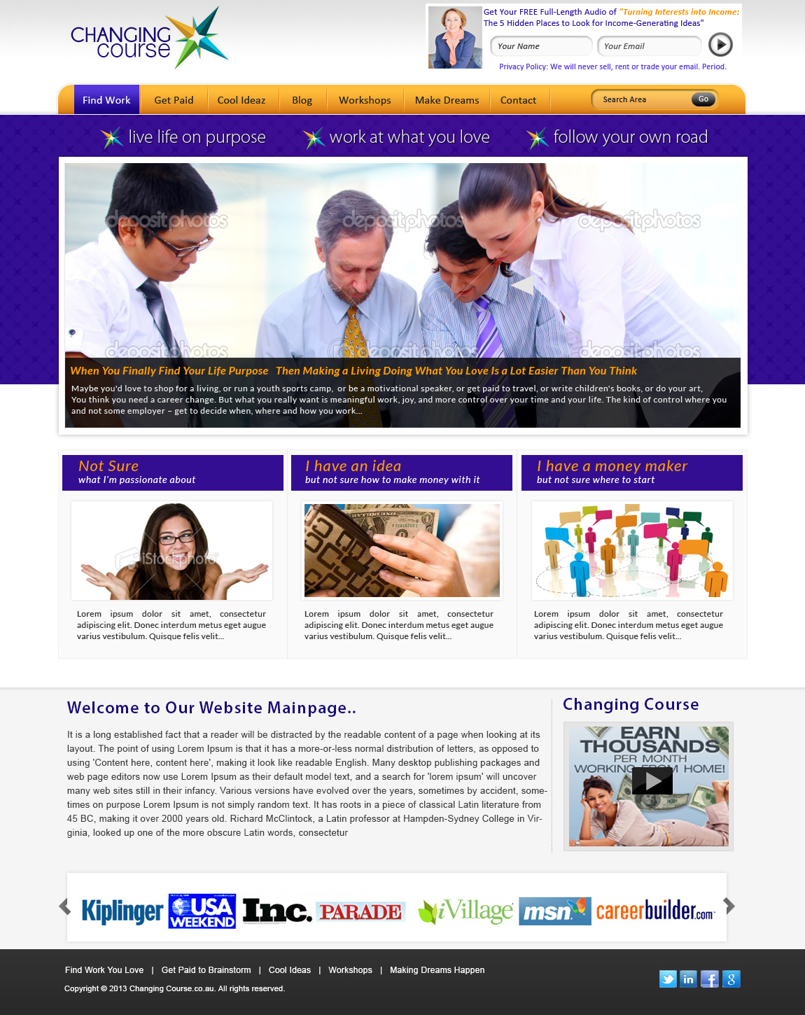 WordPress-Design von webxvision für AnswersWanted Inc | Design #1498213