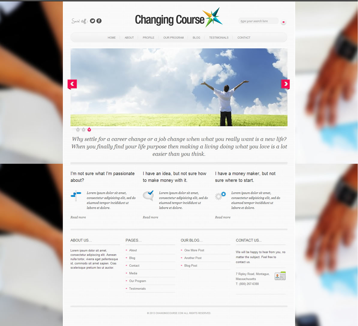 Diseño Wordpress por Cameron Reekie para AnswersWanted Inc | Diseño #1494542
