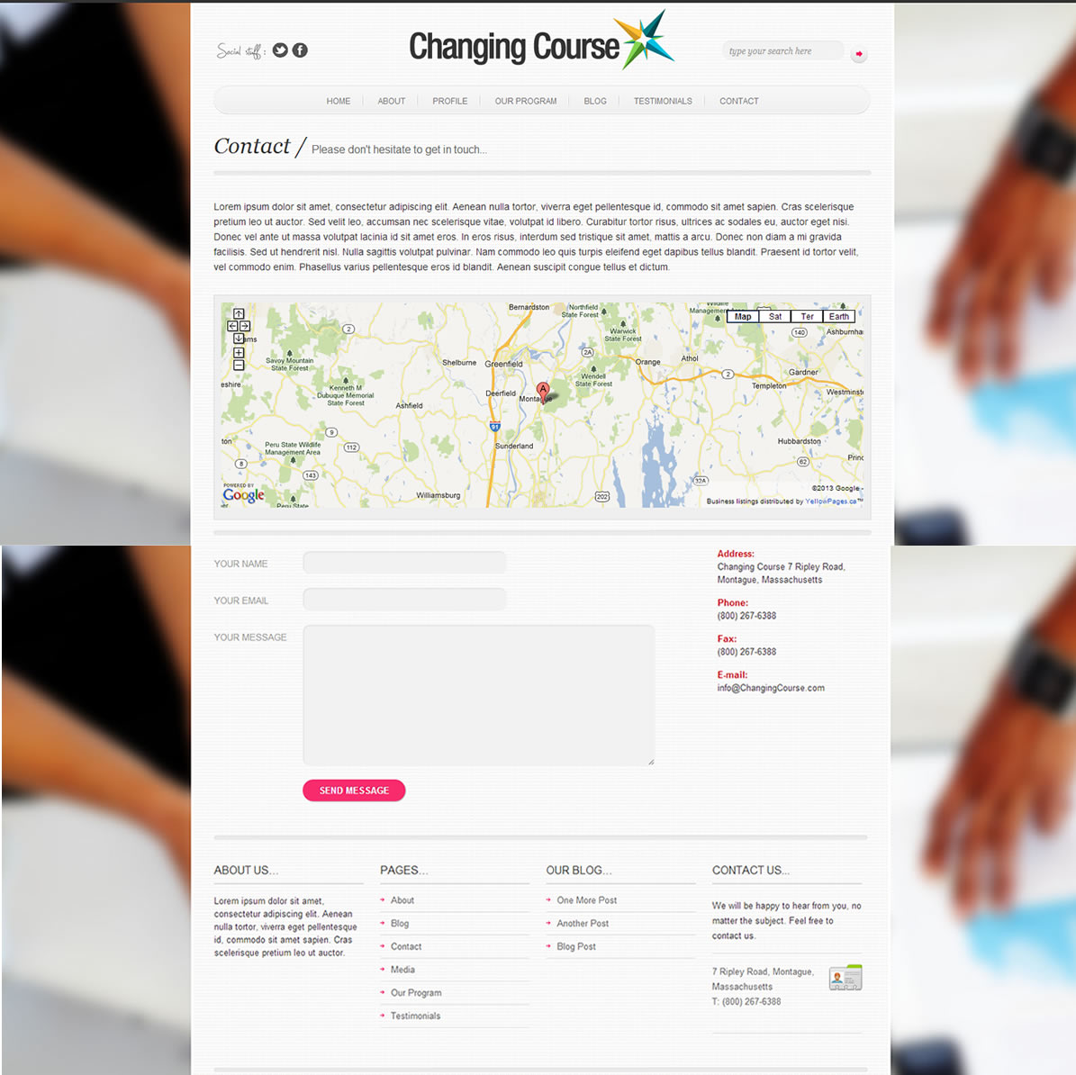 WordPress-Design von Cameron Reekie für AnswersWanted Inc | Design #1494547