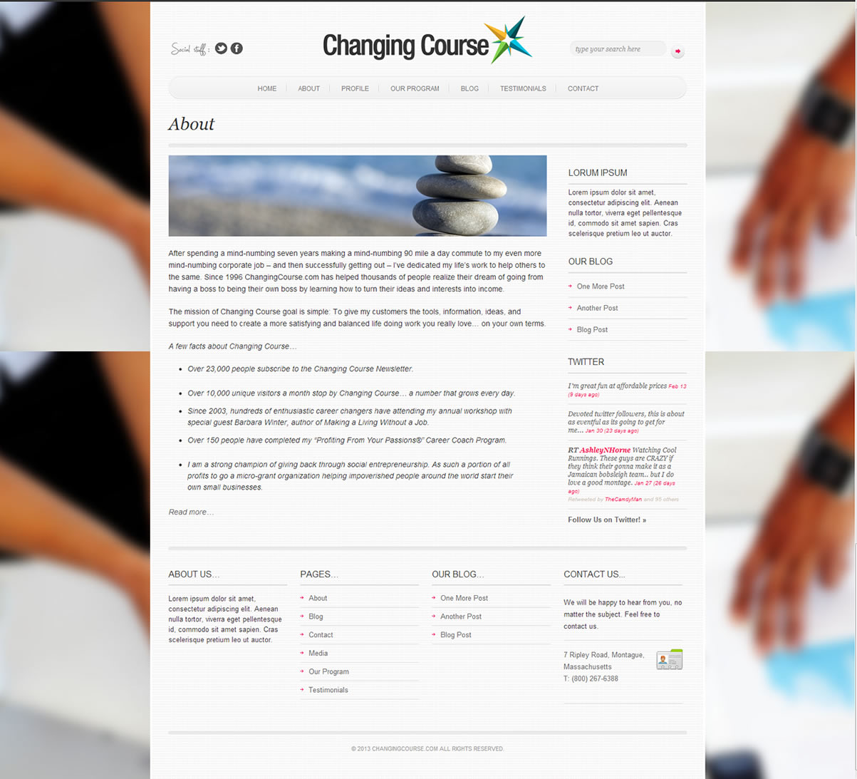 WordPress-Design von Cameron Reekie für AnswersWanted Inc | Design #1494549