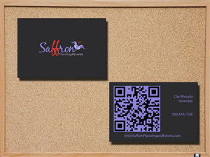 Business Card Design by ToGusDS for Saffron Planning & Events | Design #1466408