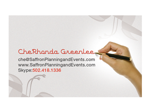 Business Card Design by Latest Design Ideas for Saffron Planning & Events | Design: #1465602