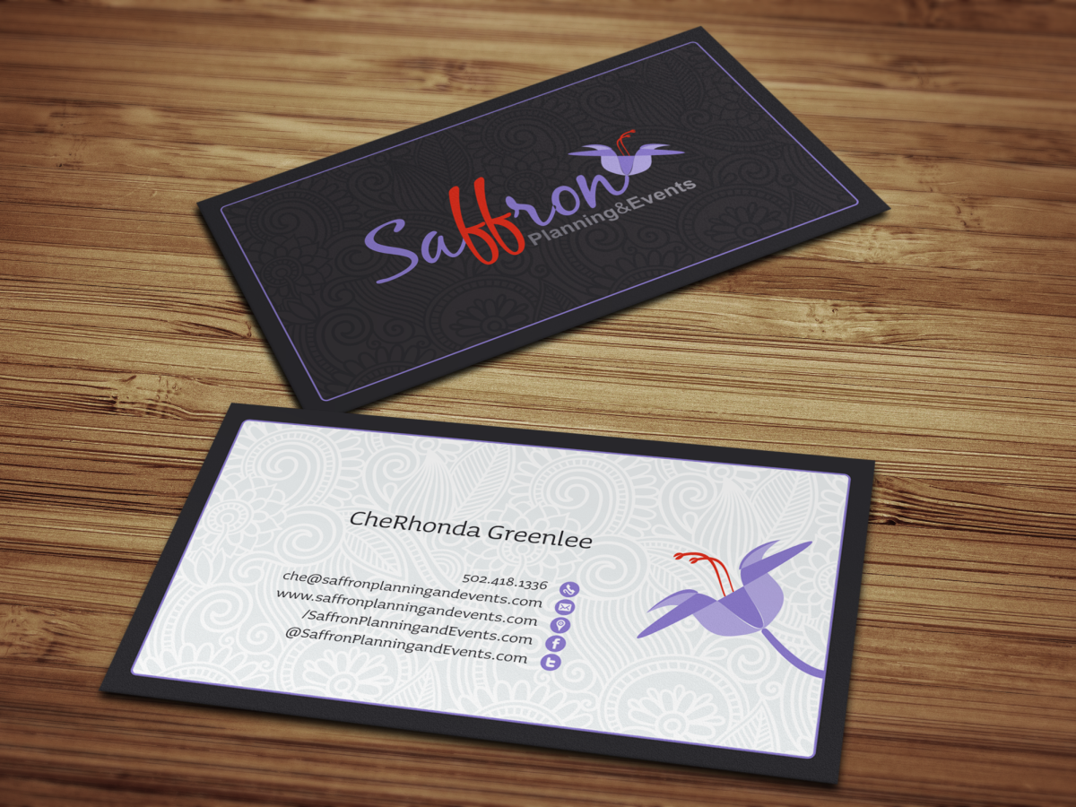 Design de Carte de Visite par HYPdesign pour Saffron Planning & Events | Design #1462436