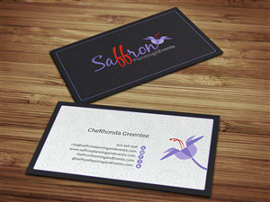 Business Card Design by HYPdesign for Saffron Planning & Events | Design: #1462436
