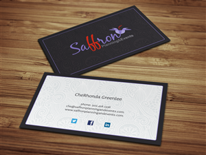 Business Card Design by HYPdesign for Saffron Planning & Events | Design: #1720209