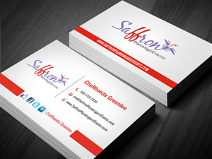 Business Card Design by Owaisias for Saffron Planning & Events | Design: #1463465