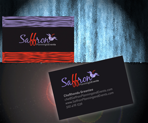 Business Card Design by Barbara Cosmacini for Saffron Planning & Events | Design: #1462169