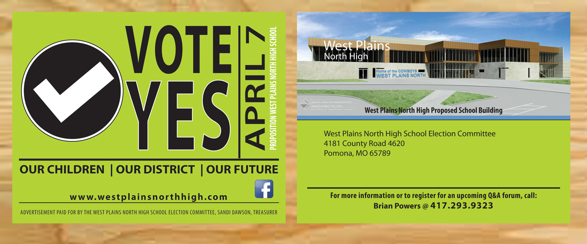 Postcard Design by Venus L. Penaflor for West Plains North High School Election Committee | Design #5241509