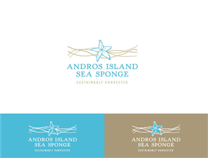 Andros Island Sea Sponge  - Mangrove Cay, Andros, Bahamas - All Natural Sea Sponges - Sustainably Harvested | Design de Logo par wonderland