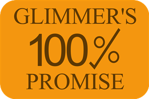 Glimmer's 100%  Promise Graphic