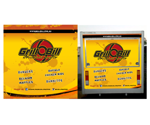 Grill bill food truck needs a flashy design for vinyl vehicle wrap. | Print-Design von Hendrik