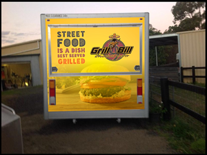 Grill bill food truck needs a flashy design for vinyl vehicle wrap. | Print Design by lookedaeng