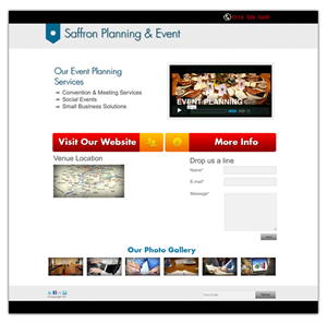 Wordpress Design by Al Galib for Saffron Planning & Events | Design: #1742964