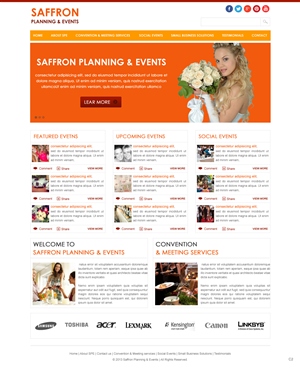Wordpress Design by pb for Saffron Planning & Events | Design: #1737251