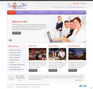 Wordpress Design by pb for Saffron Planning & Events | Design: #1748339