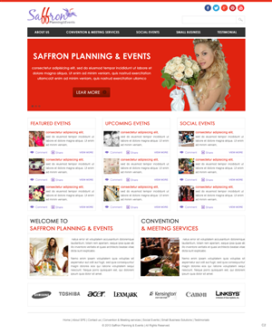 Wordpress Design by pb for Saffron Planning & Events | Design: #1753005