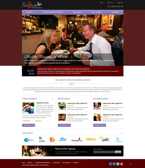 Wordpress Design by pb for Saffron Planning & Events | Design: #1758520