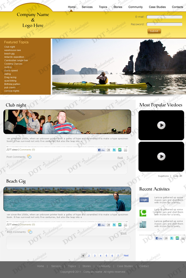 Diseño Web por Amit para este proyecto | Diseño #277886