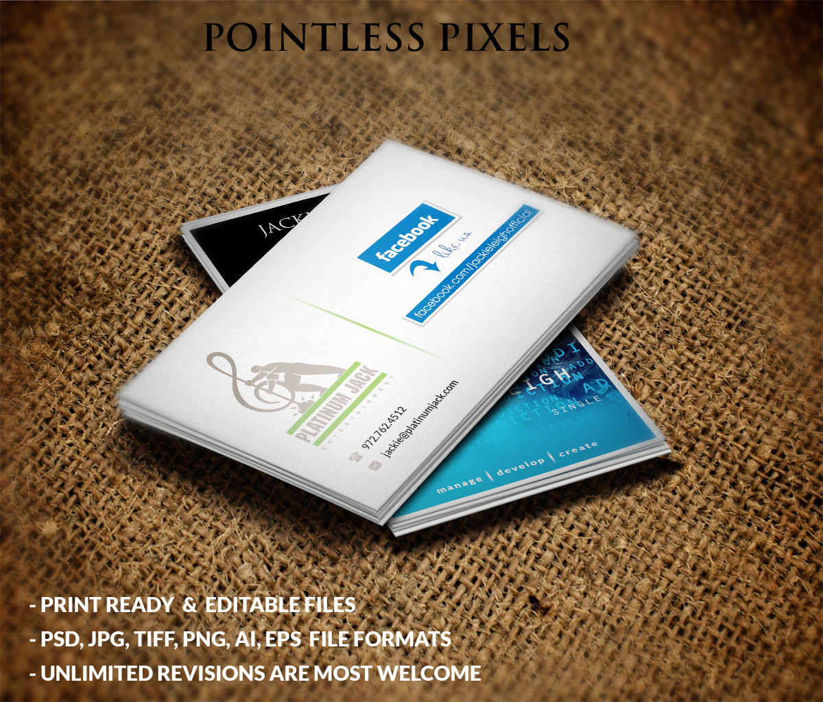 Diseño de Tarjeta de Presentación por Pointless Pixels India para este proyecto | Diseño #5245039