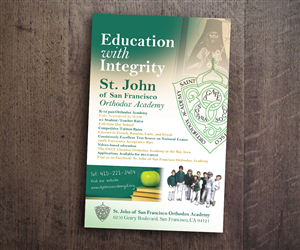 Flyer Design by see why for St. John of SF Orthodox Academy | Design: #5297695