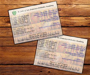 Flyer Design by JessicaLow for St. John of SF Orthodox Academy | Design: #5273587