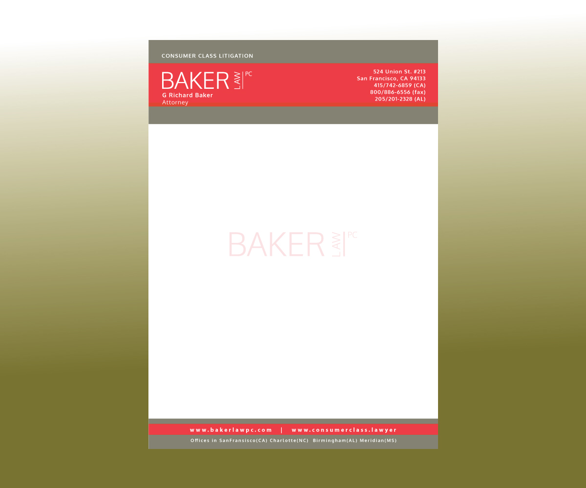 Design En-Tête par GGV pour Baker law PC | Design #5253312