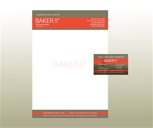 Letterhead Design by GGV for Baker law PC | Design: #5254377