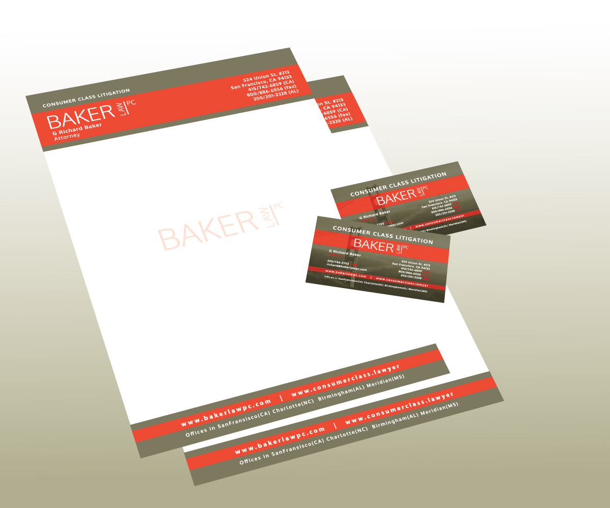 Letterhead Design by GGV for Baker law PC | Design #5254378