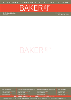 Letterhead Design by GGV for Baker law PC | Design: #5261314