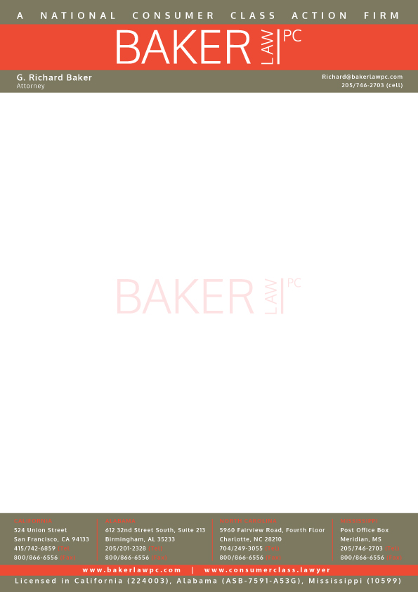 Letterhead Design by GGV for Baker law PC | Design #5261316