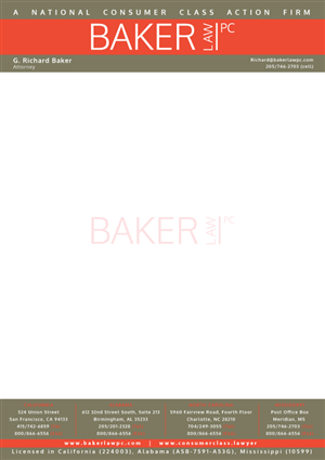 Letterhead Design by GGV for Baker law PC | Design: #5261321