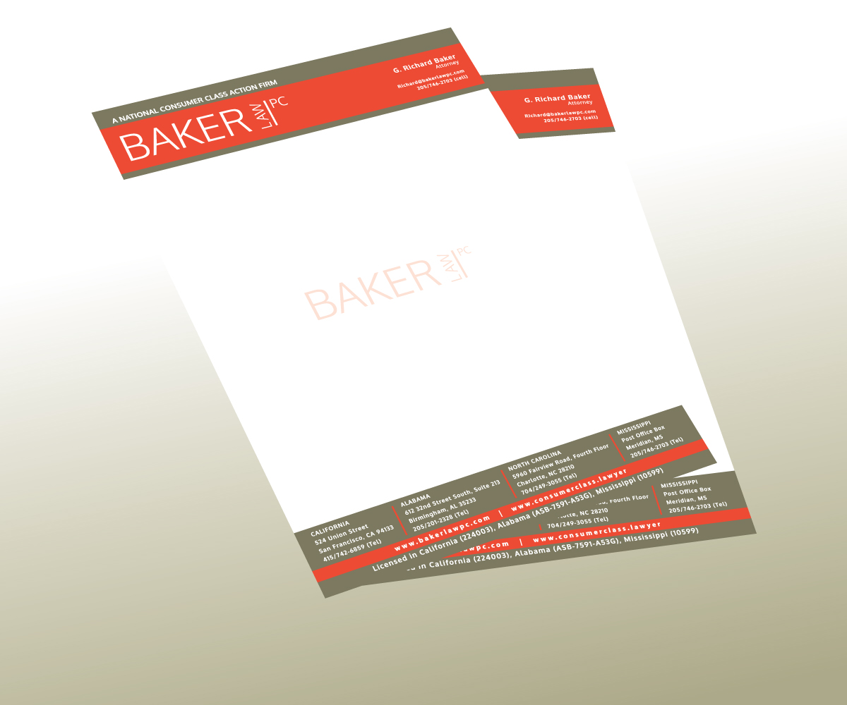 Briefkopf-Design von GGV für Baker law PC | Design #5262260
