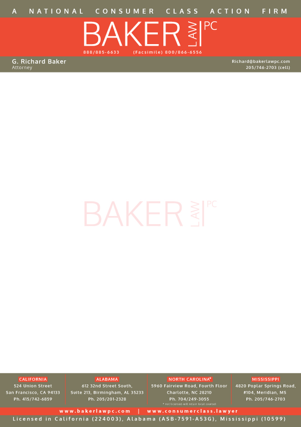 Briefkopf-Design von GGV für Baker law PC | Design #5274464