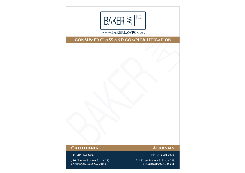 Letterhead Design by Cyan Designs for Baker law PC | Design #5246194