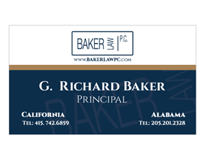 Briefkopf-Design von Cyan Designs für Baker law PC | Design: #5258054