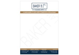 Briefkopf-Design von Cyan Designs für Baker law PC | Design: #5258721