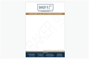 Letterhead Design by Cyan Designs for Baker law PC | Design: #5278656
