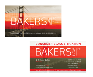 Design de Carte de Visite par GGV pour Baker law PC | Design : #5243290