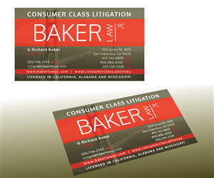 Design de Carte de Visite par GGV pour Baker law PC | Design : #5244109